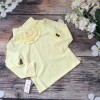 Áo cổ lọ cotton ren cổ bé gái thu đông-